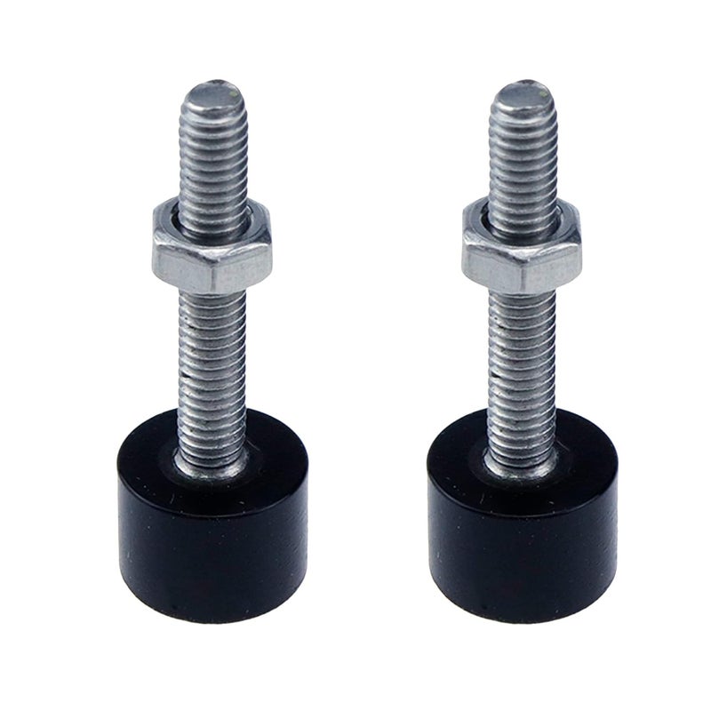 HNGSON 2PCS Hood Adjuster Bumper Stopper Rubber Bumper Stop M425mm Shock Absorbing Stopper Hood Bolt Nuts - Image 1